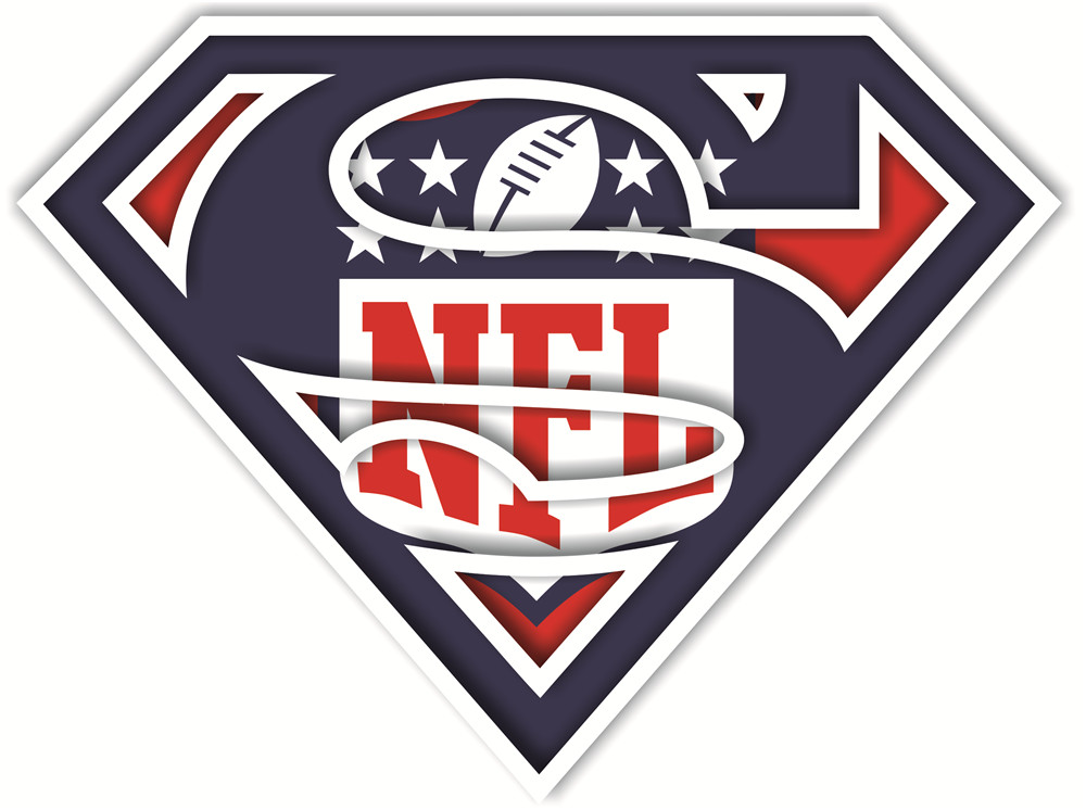 NFL superman logos fabric transfer